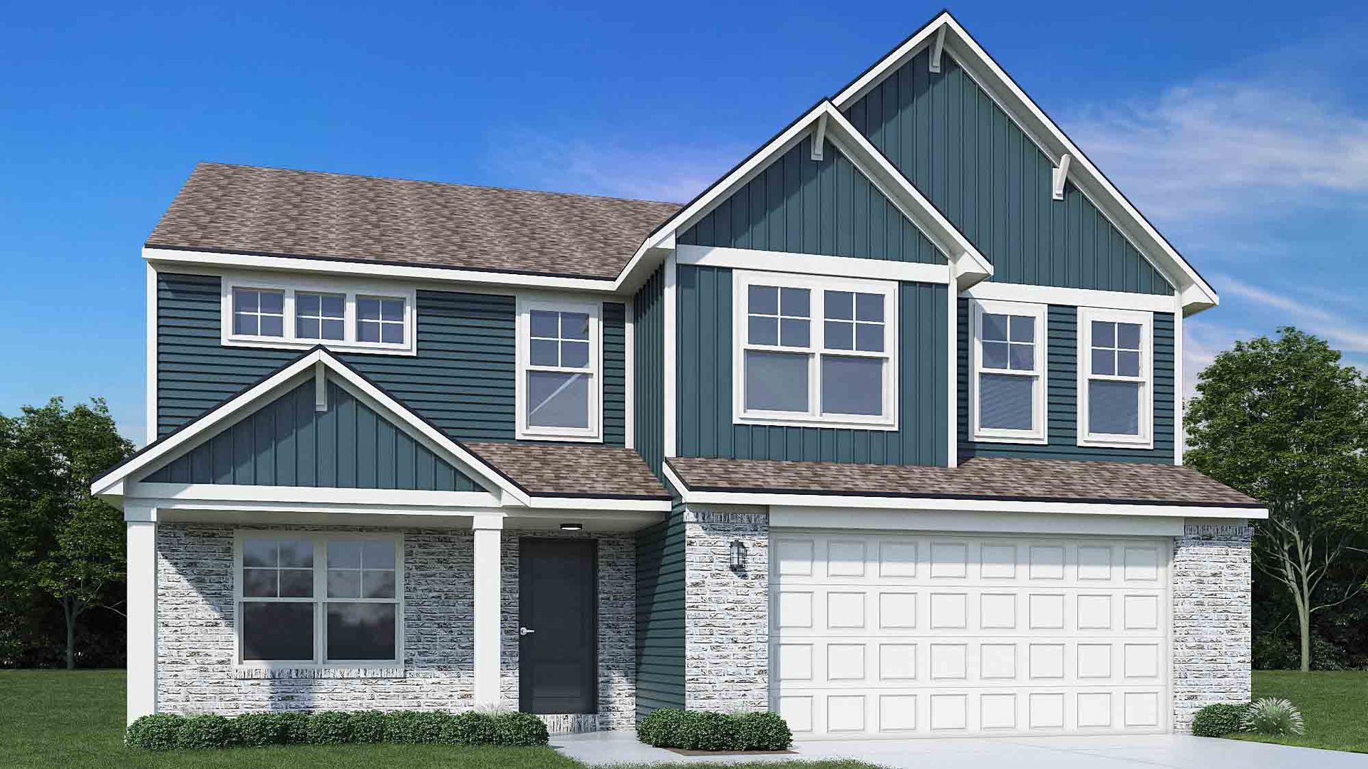 Elevation E, Brick B