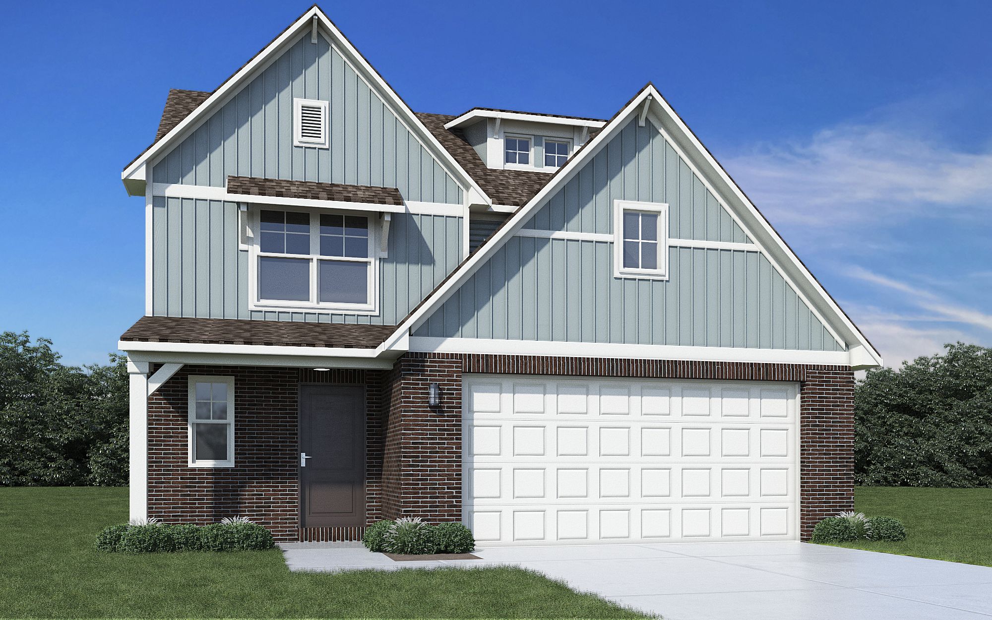 Elevation F, Brick B