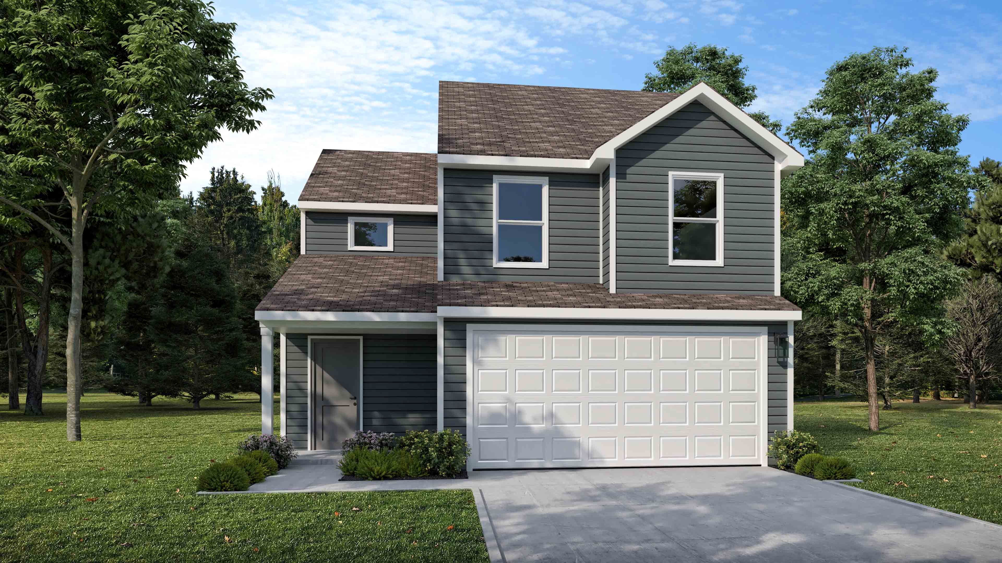 Rockaway A, No Brick with Porch