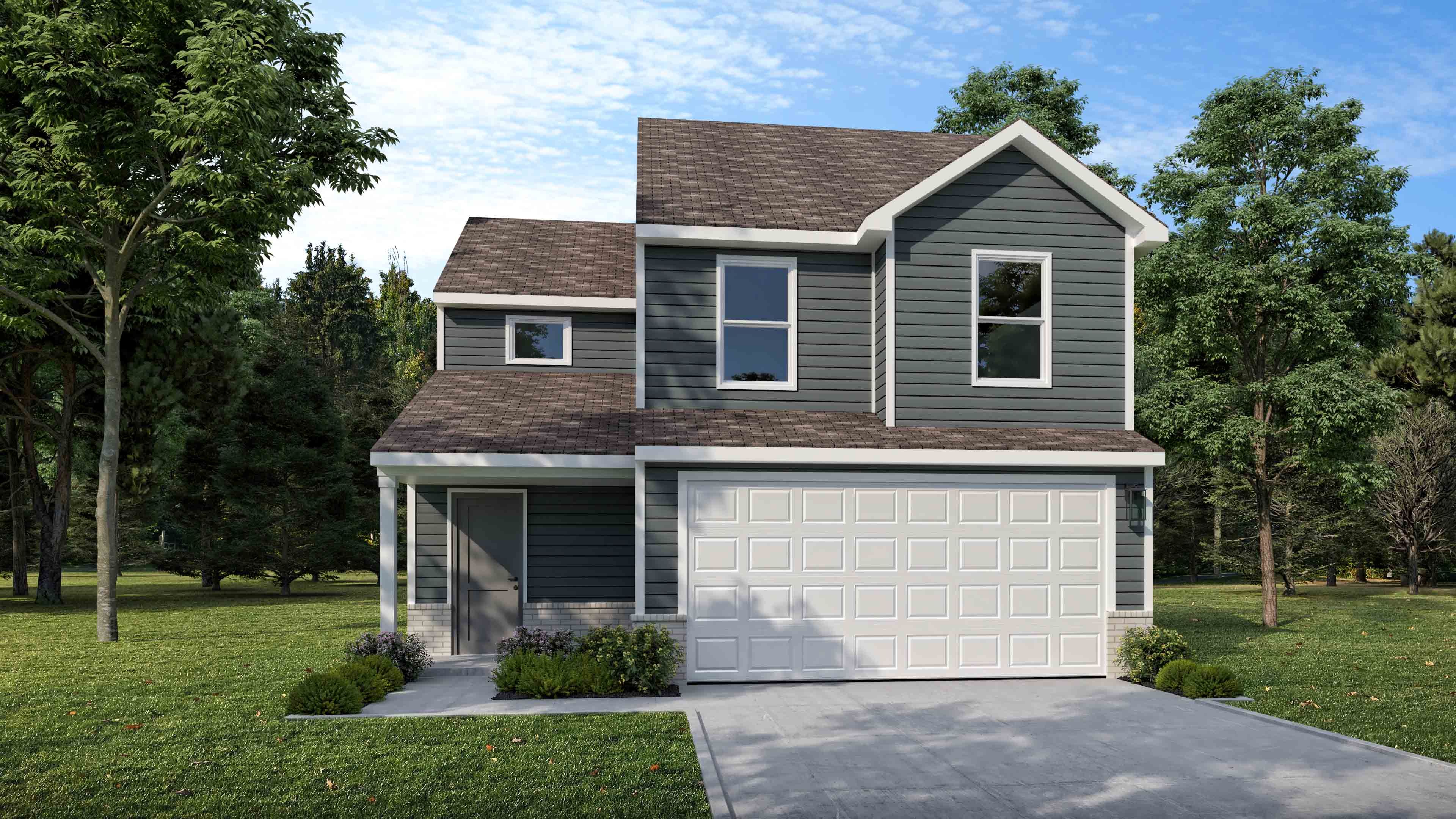 Rockaway A, Brick A with Porch