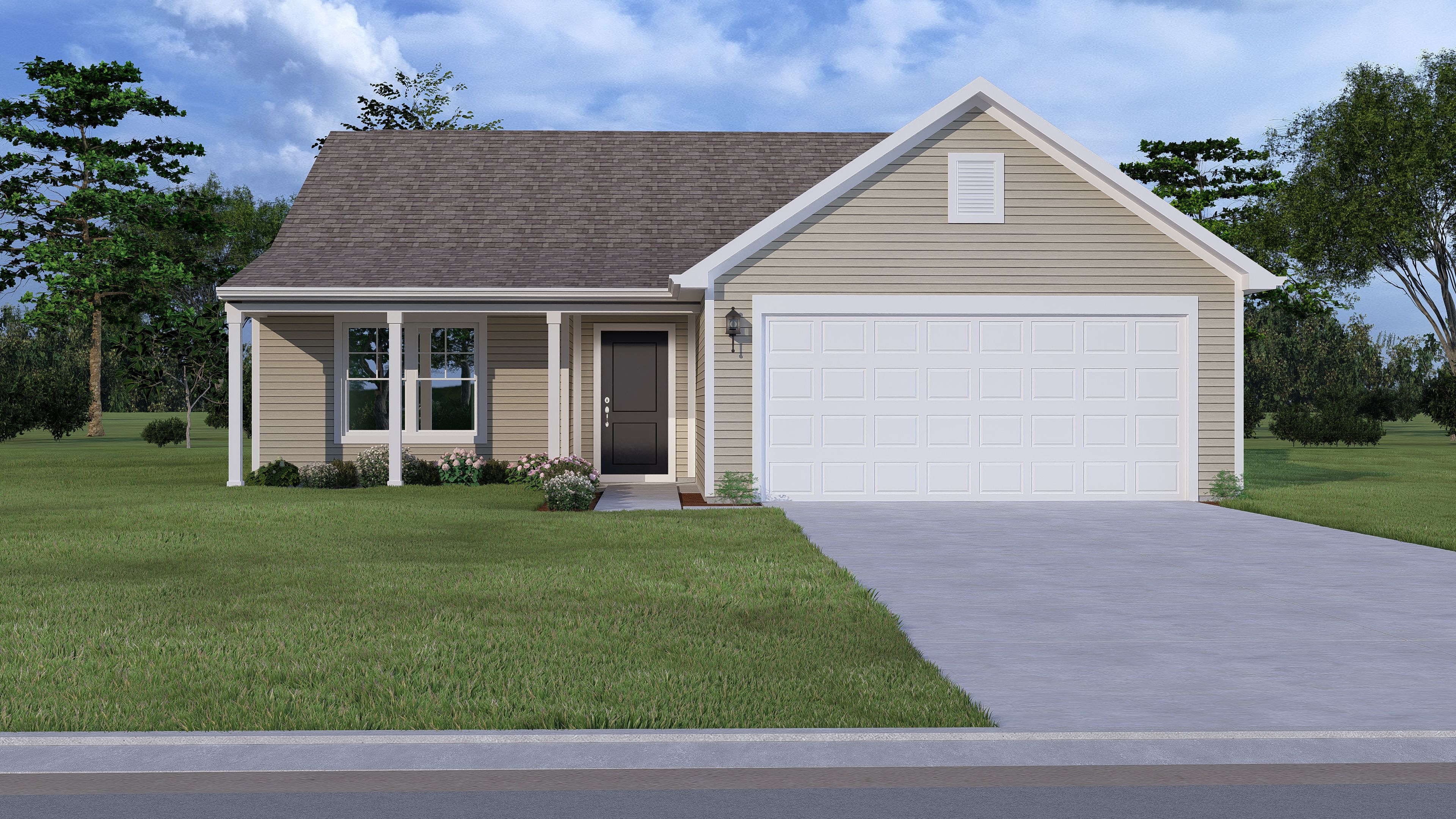 Elevation C, No Brick