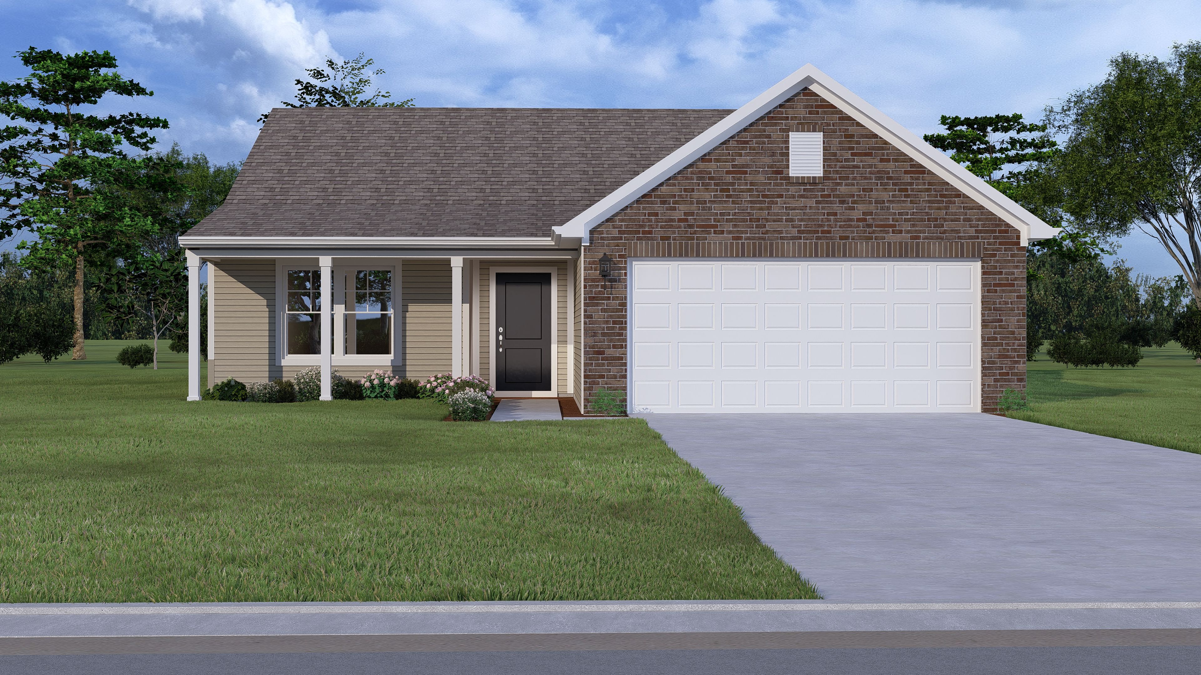 Elevation C, Brick A