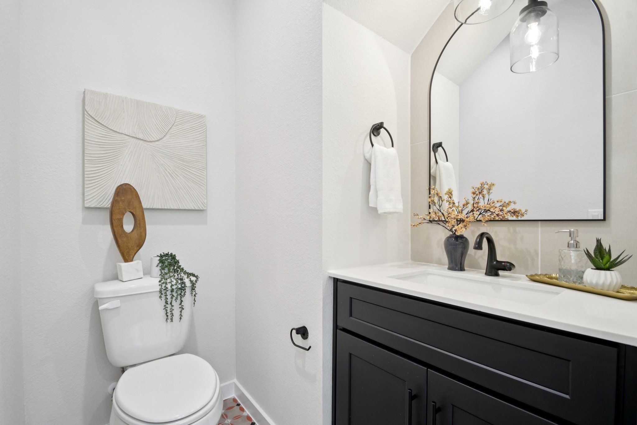 Downstairs powder room