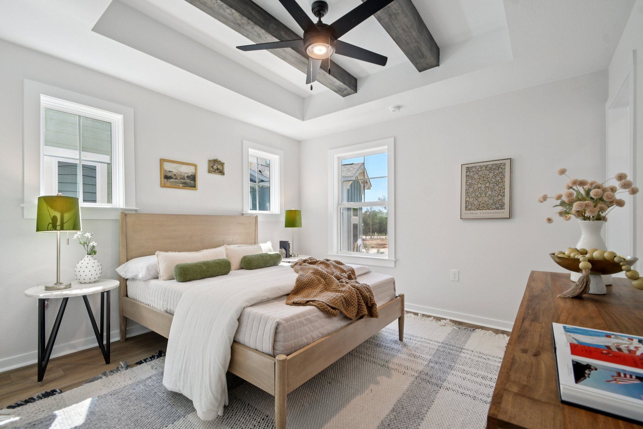 Suite with gorgeous lighting and windows