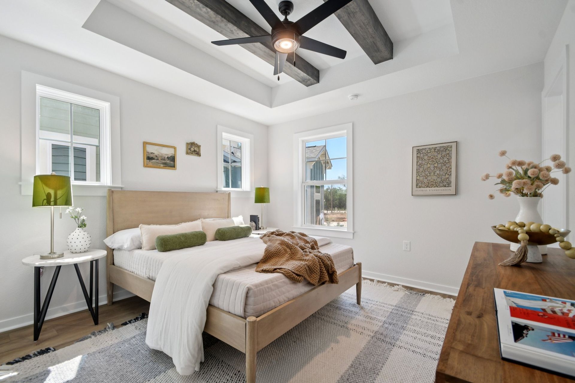 Suite with gorgeous lighting and windows