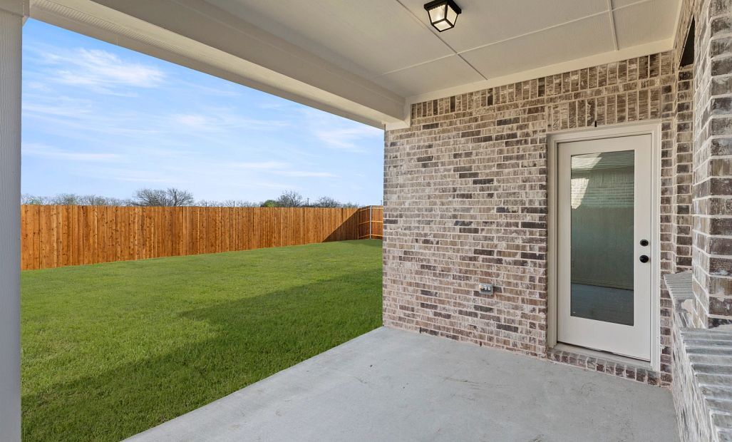 Covered Patio and Backyard