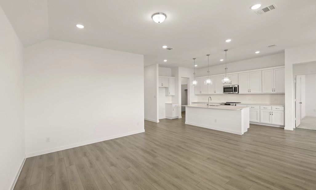 Open Kitchen-Living Room featuring the Timeless Collection