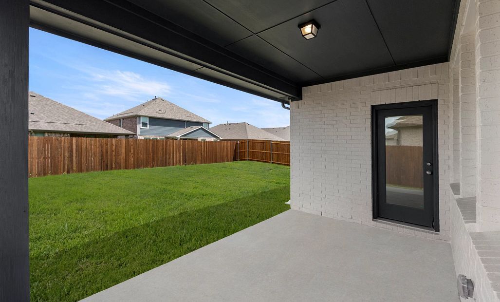 Covered Patio and Backyard
