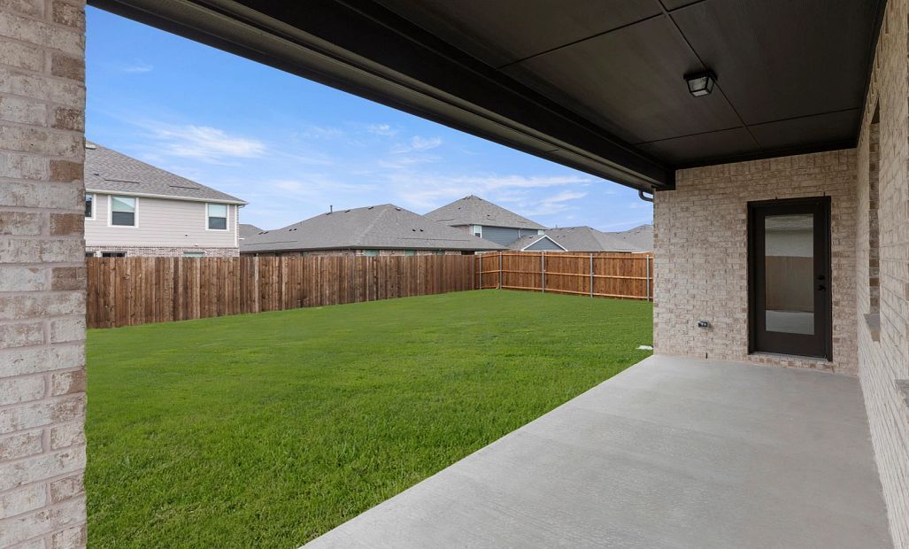 Covered Patio and Backyard