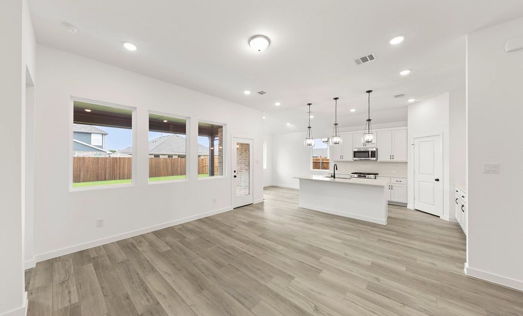 Open Kitchen-Living-Dining Room featuring the Harmony Collection