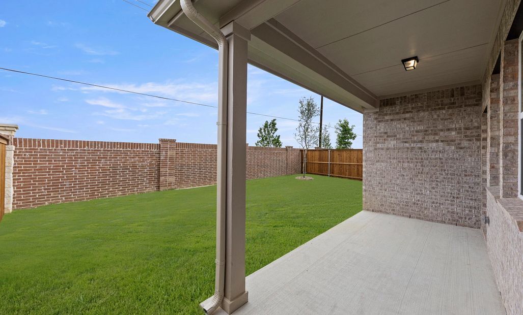 Covered Patio and Backyard