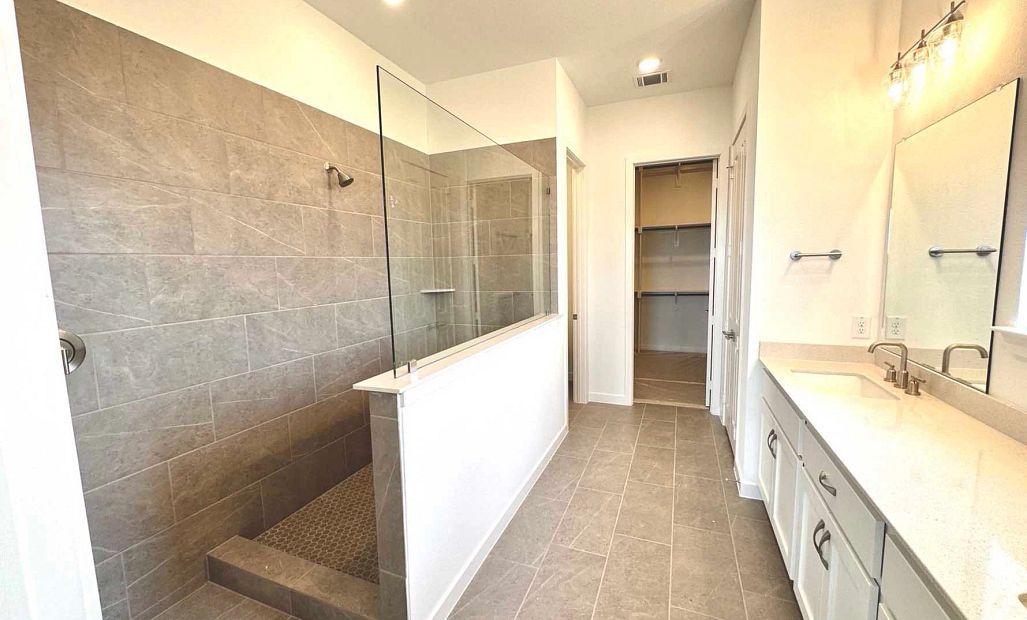 Primary Bathroom Construction Progress featuring the Timeless Collection