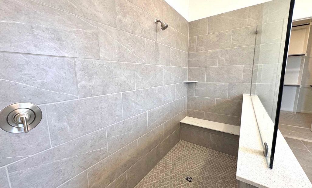 Primary Bathroom Construction Progress featuring the Timeless Collection