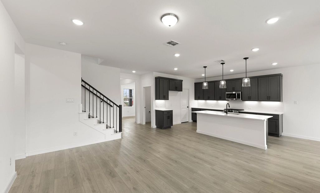 Open Kitchen-Living Room featuring the Minimalist Collection
