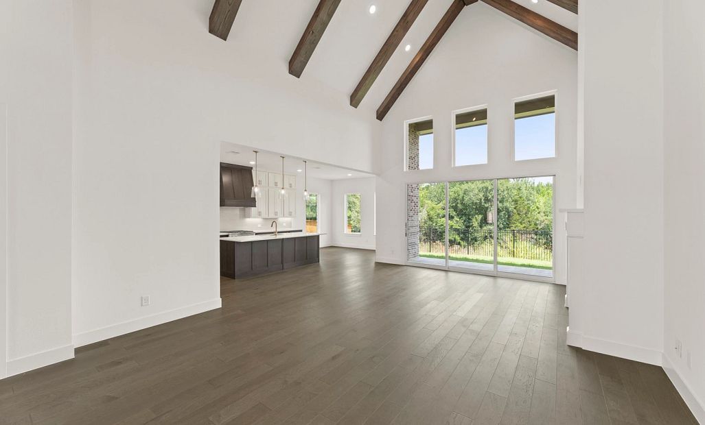 Open Kitchen-Living-Dining Room featuring the Serene Collection