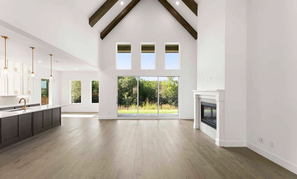 Open Kitchen-Living-Dining Room featuring the Serene Collection