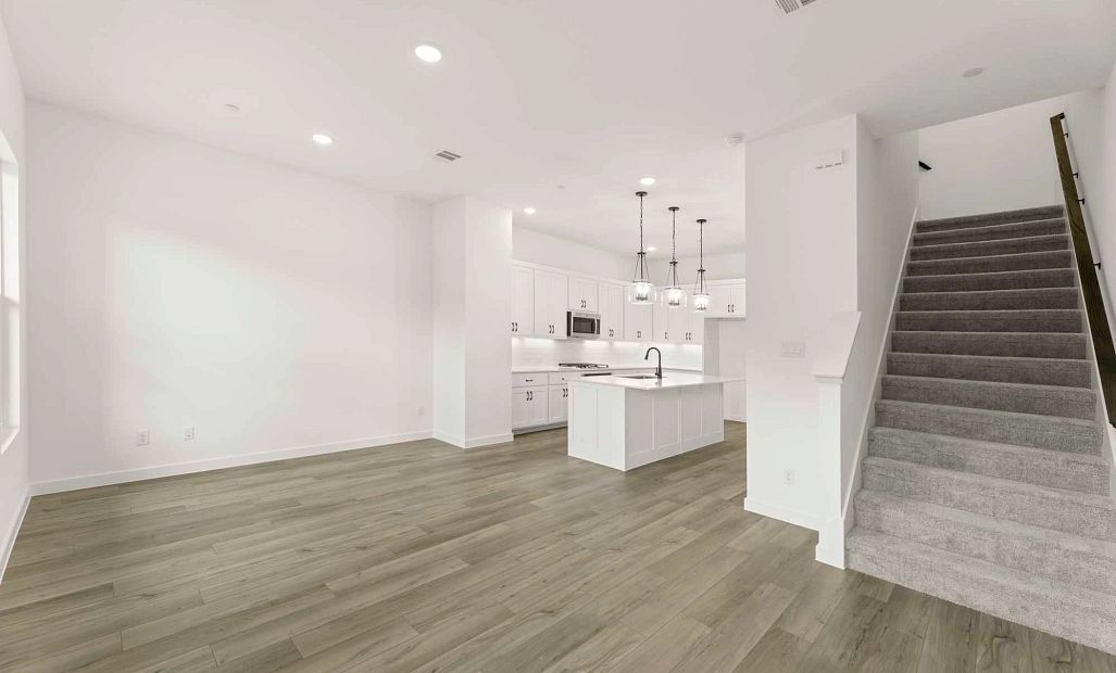 Open Kitchen-Living-Dining Room featuring the Harmony Collection