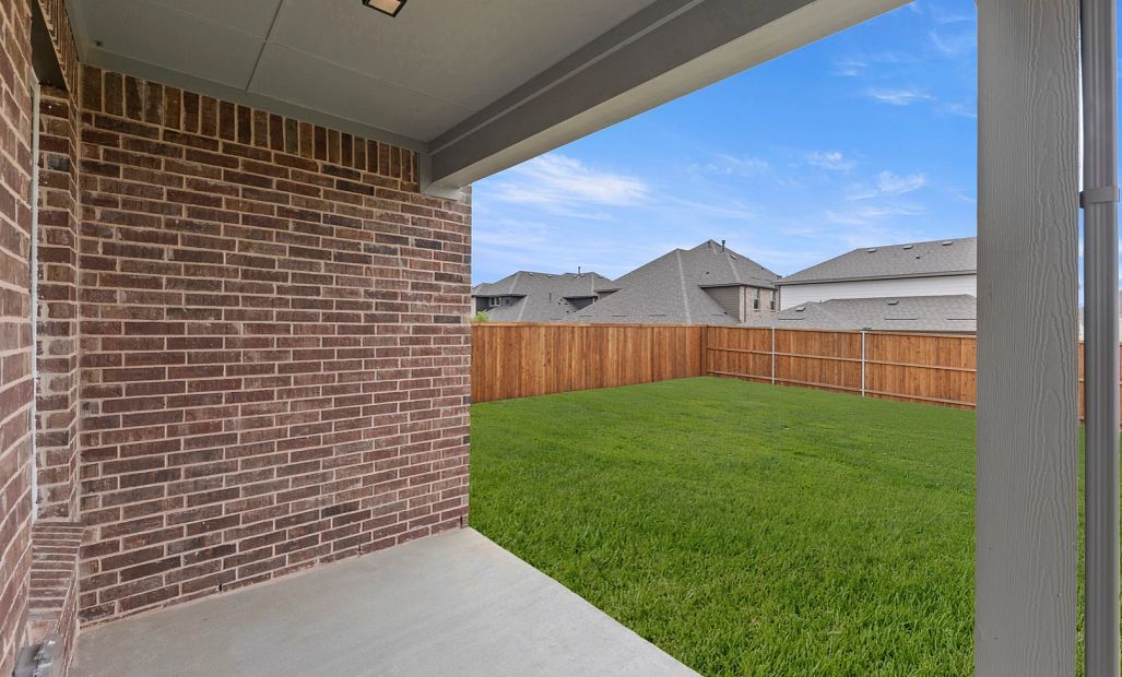 Covered Patio and Backyard