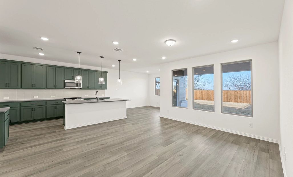 Open Kitchen-Living-Dining Room Representative Photo featuring the Rosemary Collection