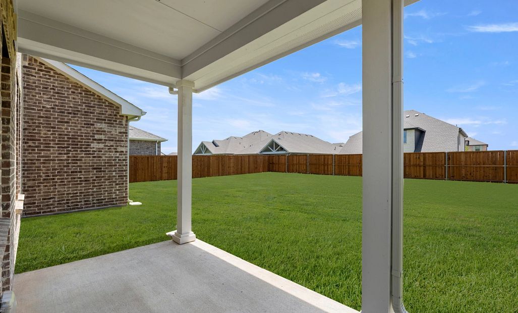 Covered Patio and Backyard