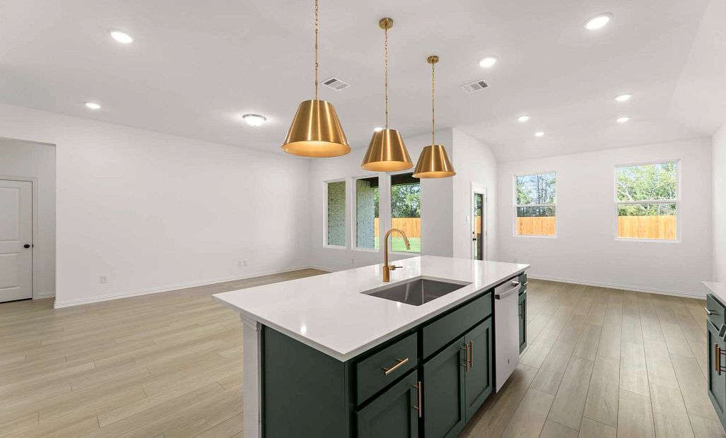 Open Kitchen-Living-Dining Room Representative Photo featuring the Luxe Collection