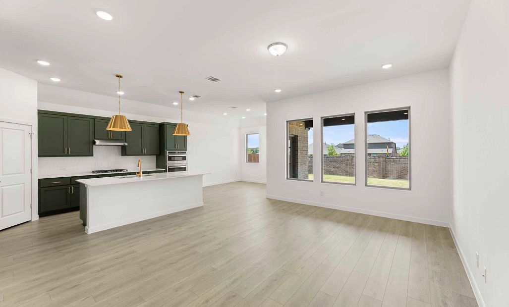 Open Kitchen-Living-Dining Room featuring the Luxe Collection