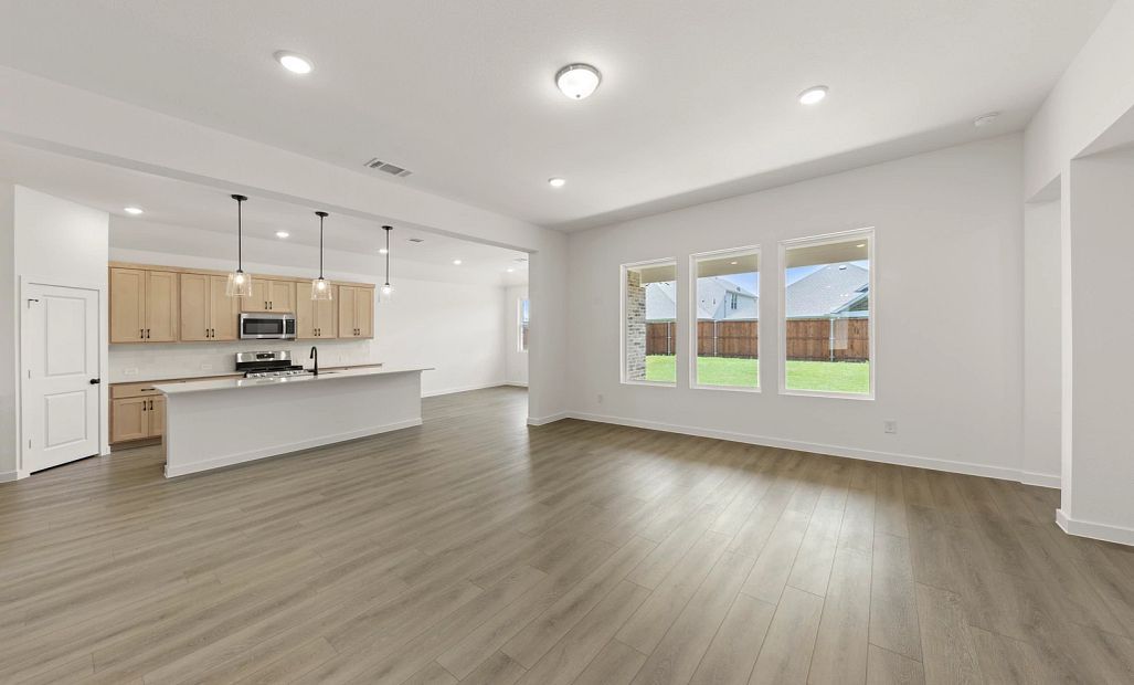 Open Kitchen-Living-Dining Room featuring the Artisan Collection