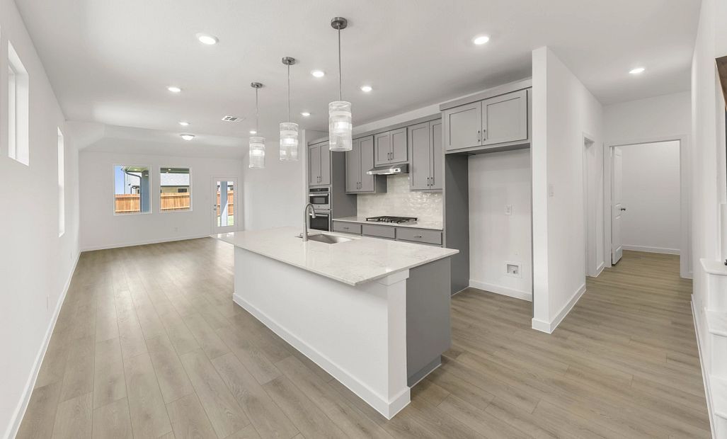 Open Kitchen-Living-Dining Room featuring the Milan Collection