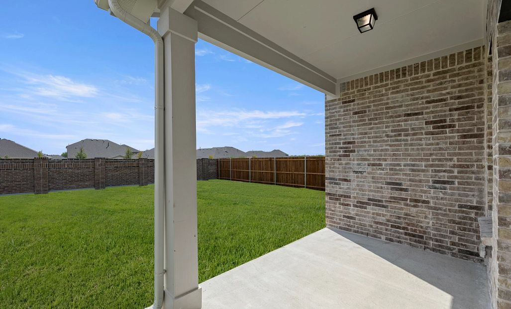 Covered Patio and Backyard