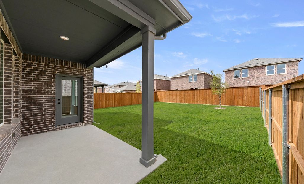 Covered Patio and Backyard