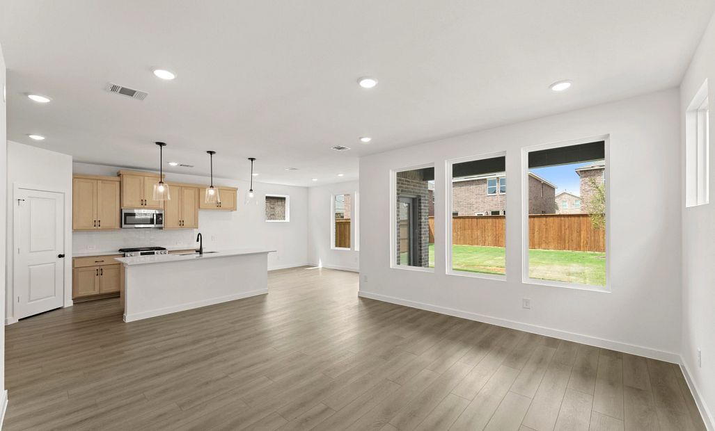 Open Kitchen-Living-Dining Room featuring the Artisan Collection