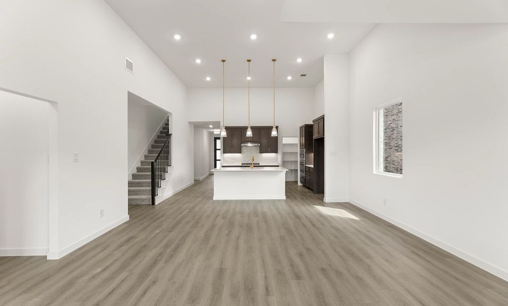 Open Kitchen-Living-Dining Room featuring the Oxford Collection