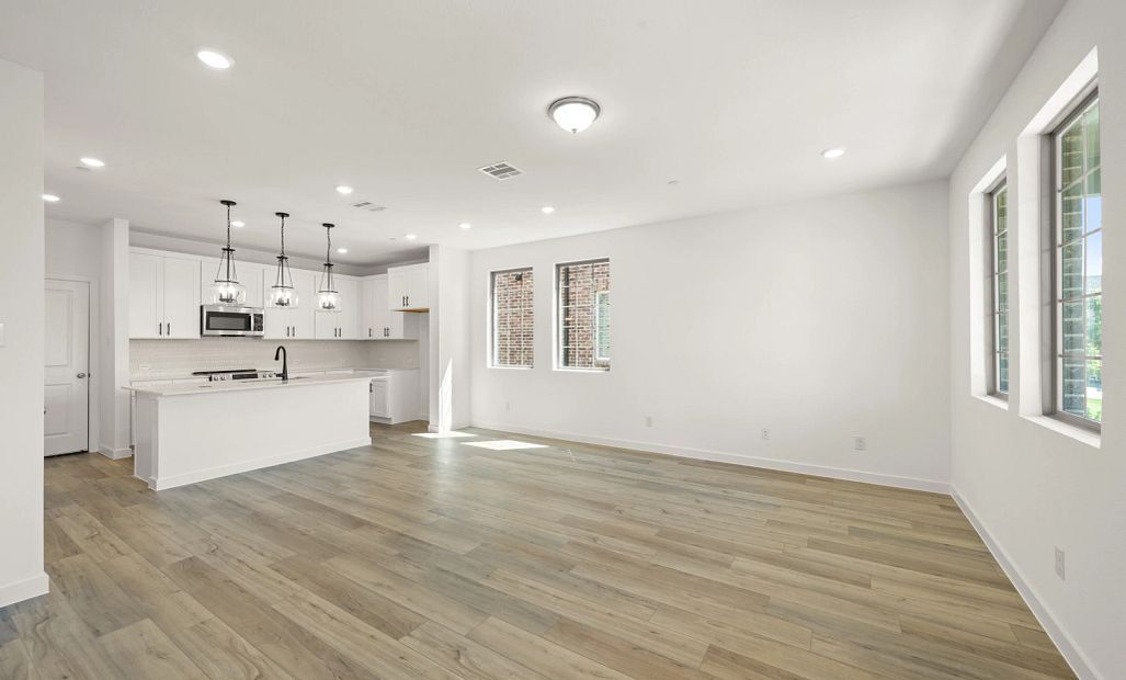 Open Kitchen-Living-Dining Room featuring the Harmony Collection