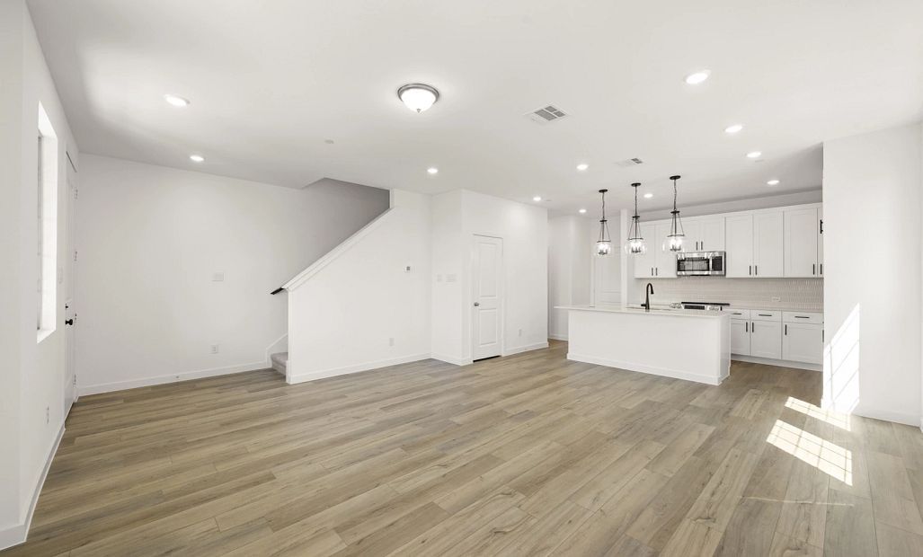 Open Kitchen-Living-Dining Room featuring the Harmony Collection