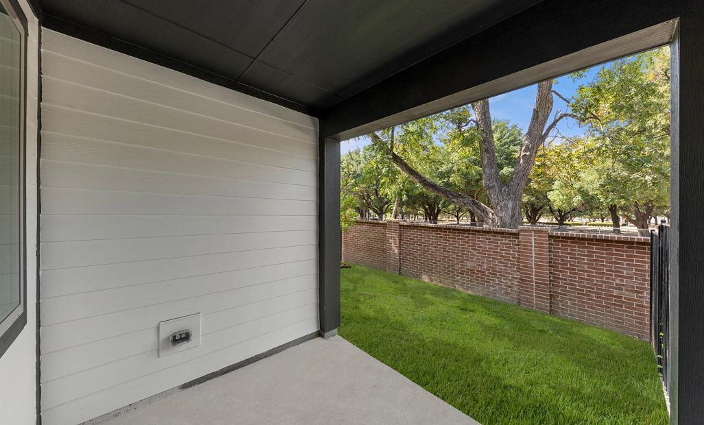 Covered Patio and Backyard