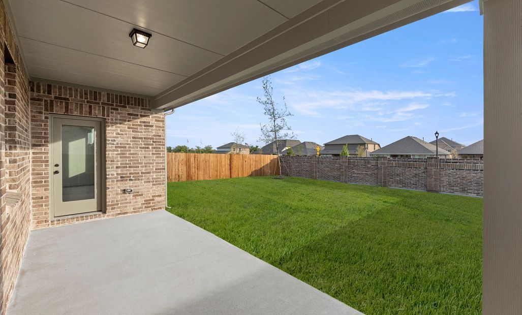 Covered Patio and Backyard
