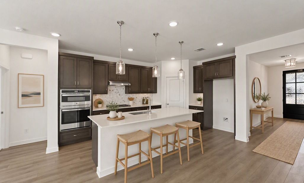 Virtually Staged Kitchen Featuring the Roosevelt Collection