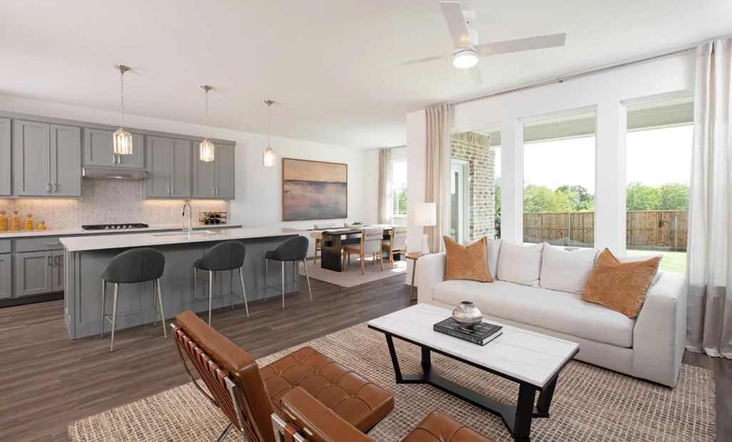 Open Kitchen-Living-Dining Room featuring the Milan Collection