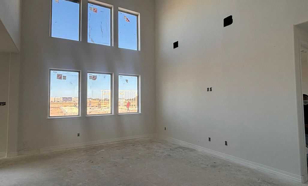 Construction progress - two story family room