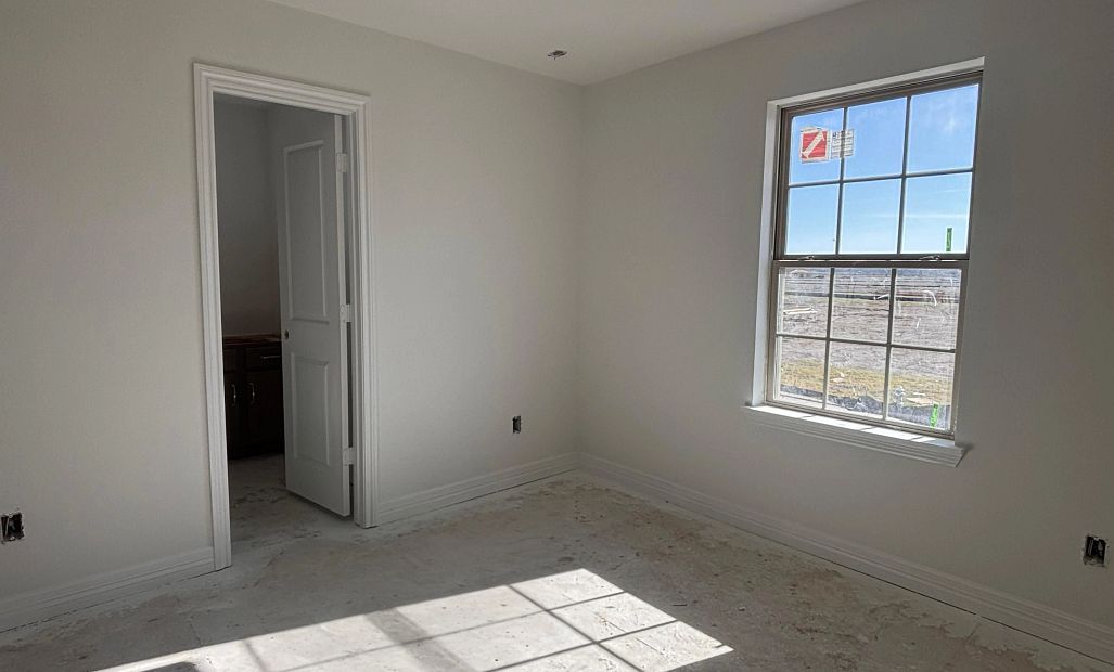 Construction progress - second bedroom with private bath