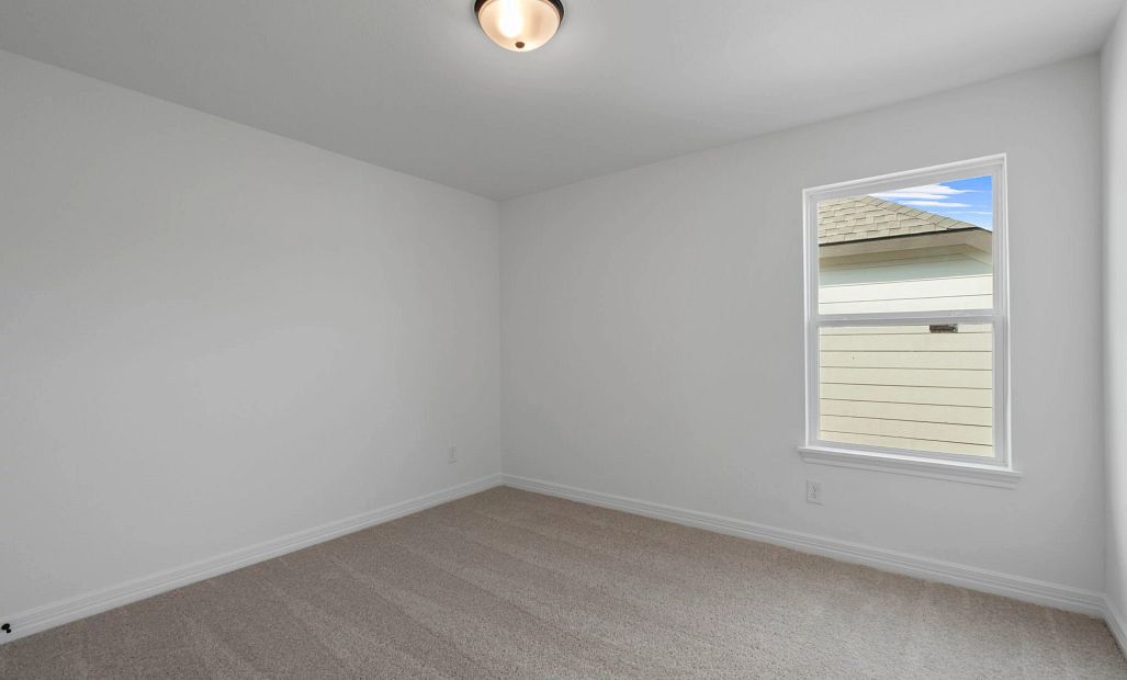 Third bedroom. Note: Sample product photo. Actual exterior and interior selections may vary by