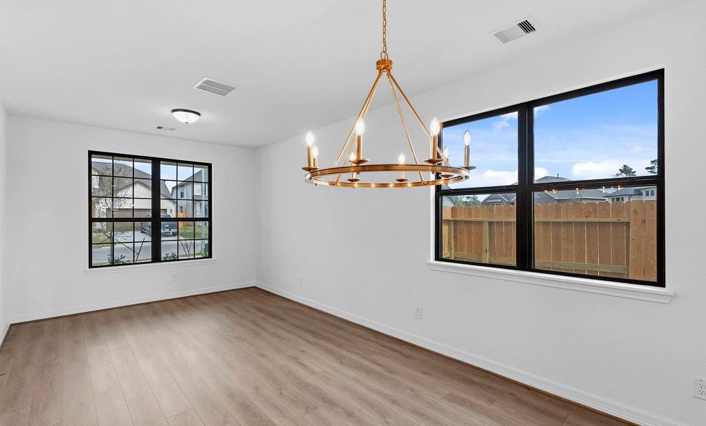 Dining space. Sample product photo. Actual exterior and interior selections may vary by homesite.