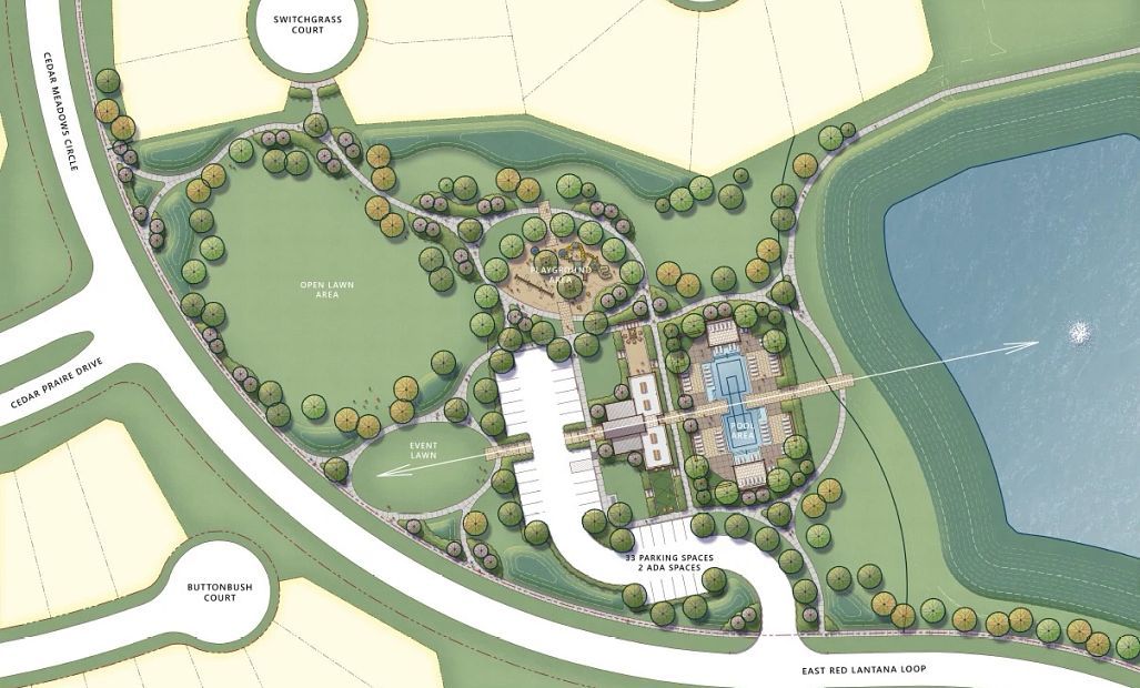 Amenity Village.  Please note: All amenity  images represented are conceptual and illustrative,