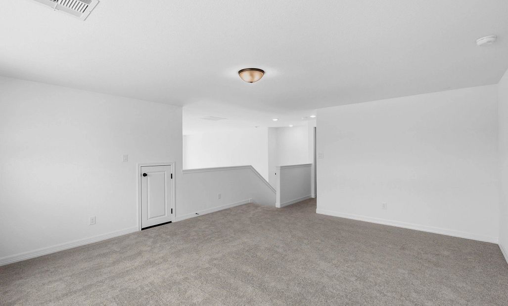 Upstairs loft. Sample product photo. Actual exterior and interior selections may vary by homesite.