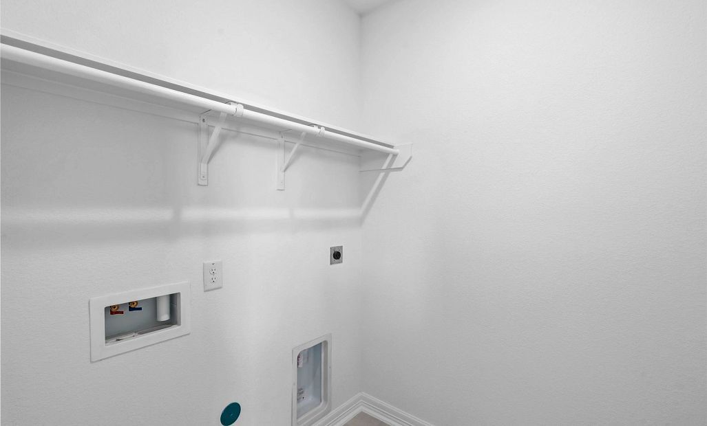 Laundry room. Sample product photo. Actual exterior and interior selections may vary by homesite.