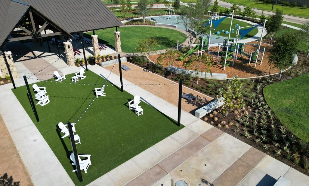 The Alcove Pavilion is a charming gathering spot where families, friends, and neighbors can enjoy