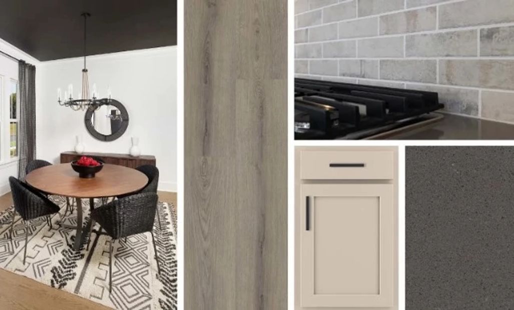 This home features the AW Collection® Foundry with cream cabinetry, vintage-inspired finishes, and a