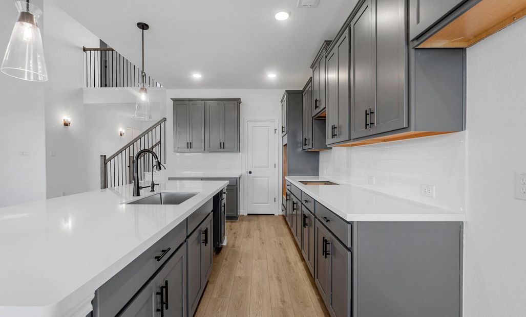 Kitchen. Sample product photo. Actual exterior and interior selections may vary by homesite. Photo