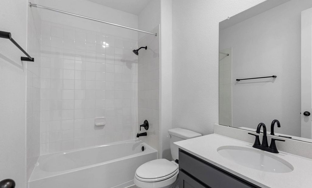 Secondary Bathroom. Sample product photo. Actual exterior and interior selections may vary by