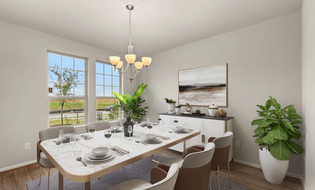 Dining Space. Sample product photo. Actual exterior and interior selections may vary by homesite.